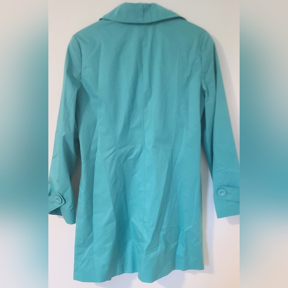 Pendleton Pleated Trench Coat Turqouose/Small - image 5
